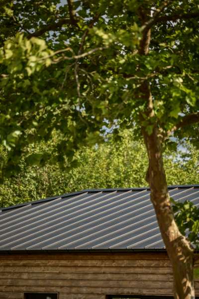 Residential facility with a special focus on sustainability featuring steel profile roofs, Kirke Værløsevej 52, 3500 Værløse, Denmark